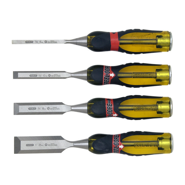 CRL Stanley® 4-Piece Deluxe Steel Glaziers Chisel Set