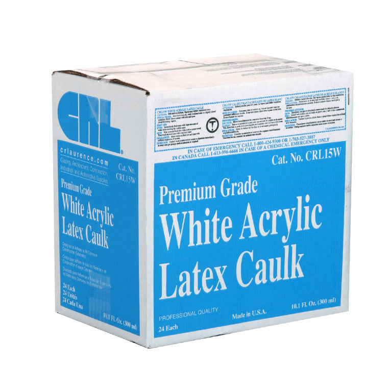 CRL15W White Premium Grade Acrylic Latex Caulk