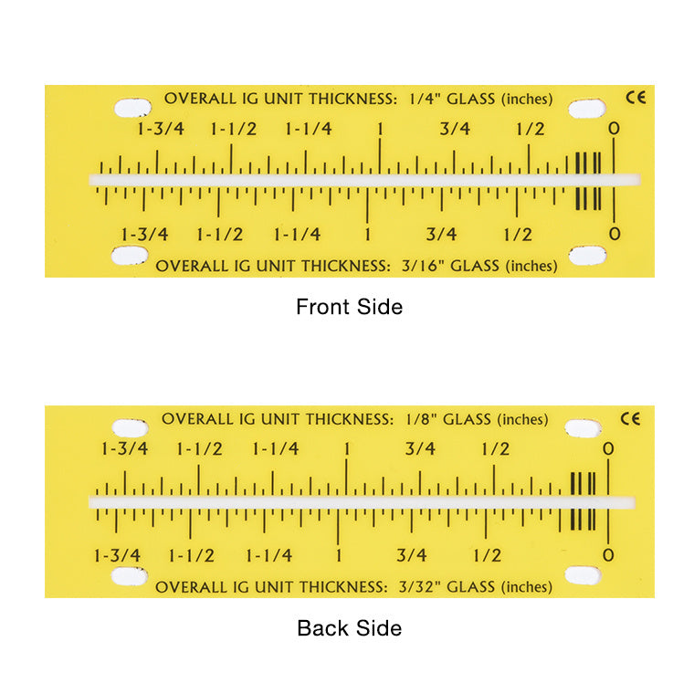 CRL Fractional and Metric Scale Set for MG1500 Glass Thickness Laser