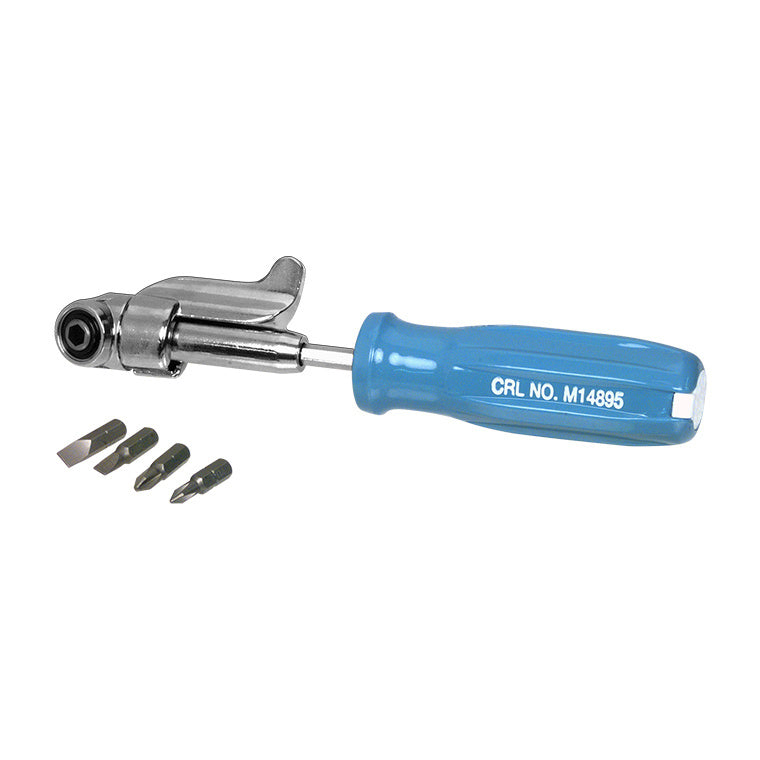 CRL Offset Hex Bit Driver with Four Screwdriver Tips