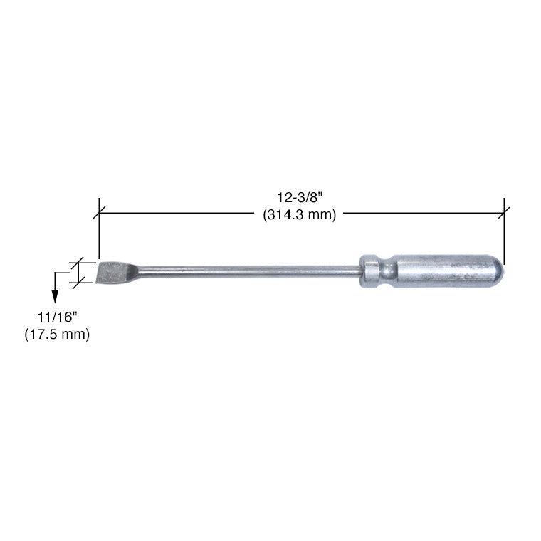 CRL 11-3/4" Heavy-Duty Scraper Chisel With Solid Aluminum Handle