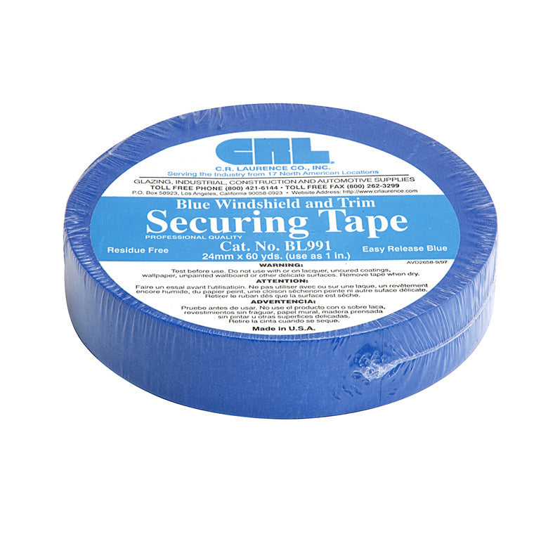 CRL Blue 1" Windshield and Trim Securing Tape