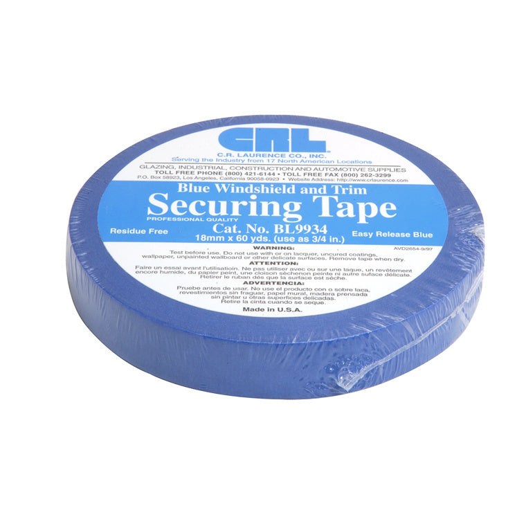 CRL Blue 3/4" Windshield and Trim Securing Tape