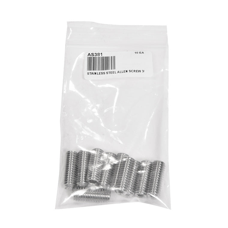 CRL Stainless Steel 3/8"-16 x 1" Long Allen Screw