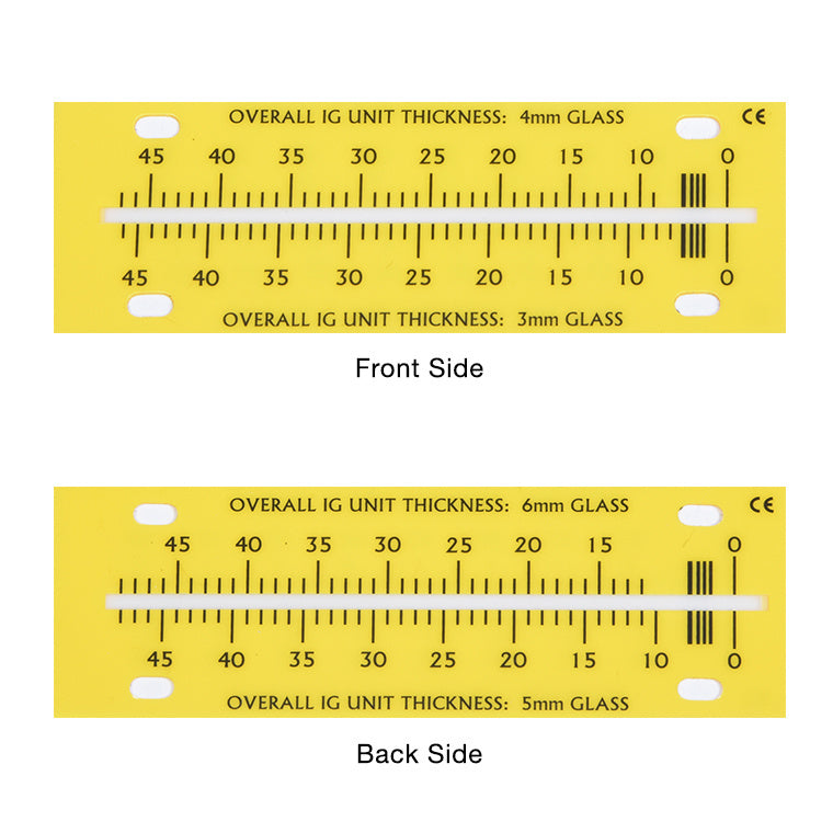CRL Fractional and Metric Scale Set for MG1500 Glass Thickness Laser