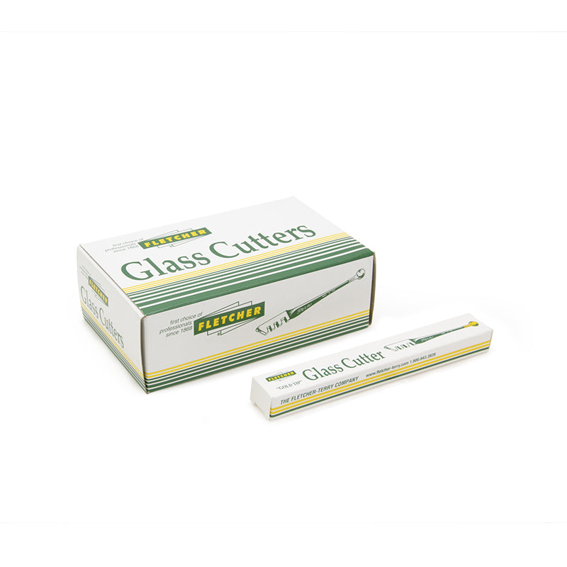 FHC Fletcher-Terry Gold-Tip Glass Cutter - Ball End - 12/BX