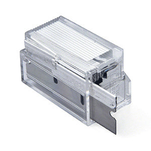 CRL Plastic Dispenser with Single Edge Razor Blades in a 10 Pack