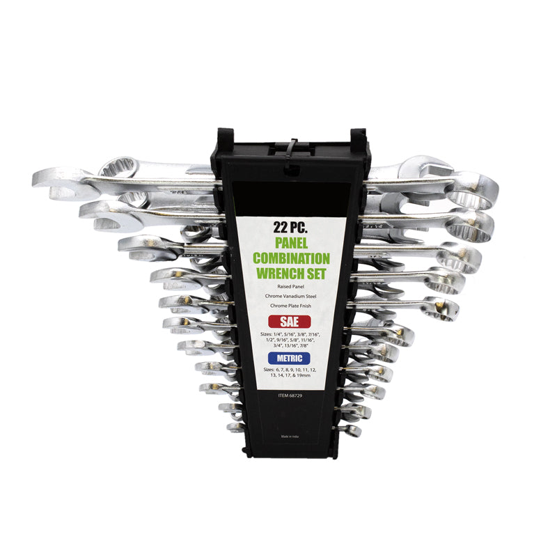 FHC 22 Piece Combo Wrench Set Sae / Metric