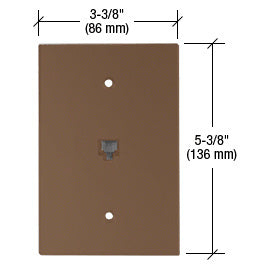 CRL Telephone Jack Acrylic Mirror Plate