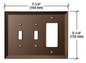 CRL Double Toggle Designer Glass Mirror Plate