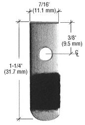 CRL Nickel Plated 1-1/4" Bendable Flat Clip