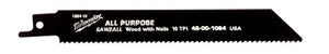 CRL Milwaukee® 6" Long 10 Teeth Per Inch Sawzall® Blade