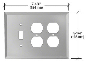 CRL Toggle 2X Duplex Glass Mirror Plate