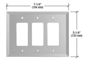 CRL Triple Designer Glass Mirror Plate