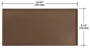 CRL Five-Gang Blank Without Screw Holes Mirror Plate