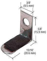 CRL Nickel Plated 13/16" Bendable L-Clips
