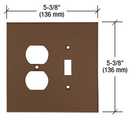 CRL Duplex Toggle Combo Acrylic Mirror Plate