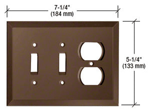 CRL Double Toggle Duplex Glass Mirror Plate