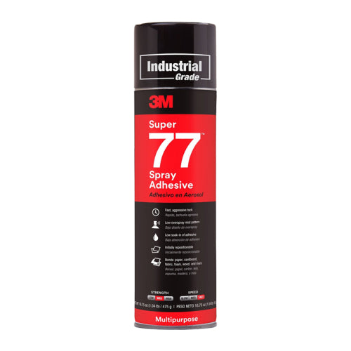 3M Super 77 Multi-Purpose Adhesive Aerosol 16 Oz.