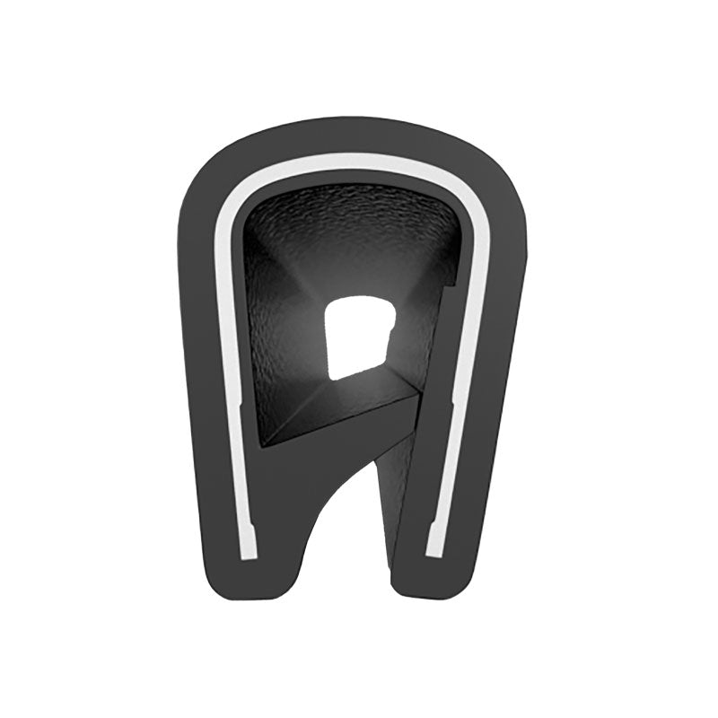 FHC Push-On QuickEdge Trim 200' Roll Black-Single Lip