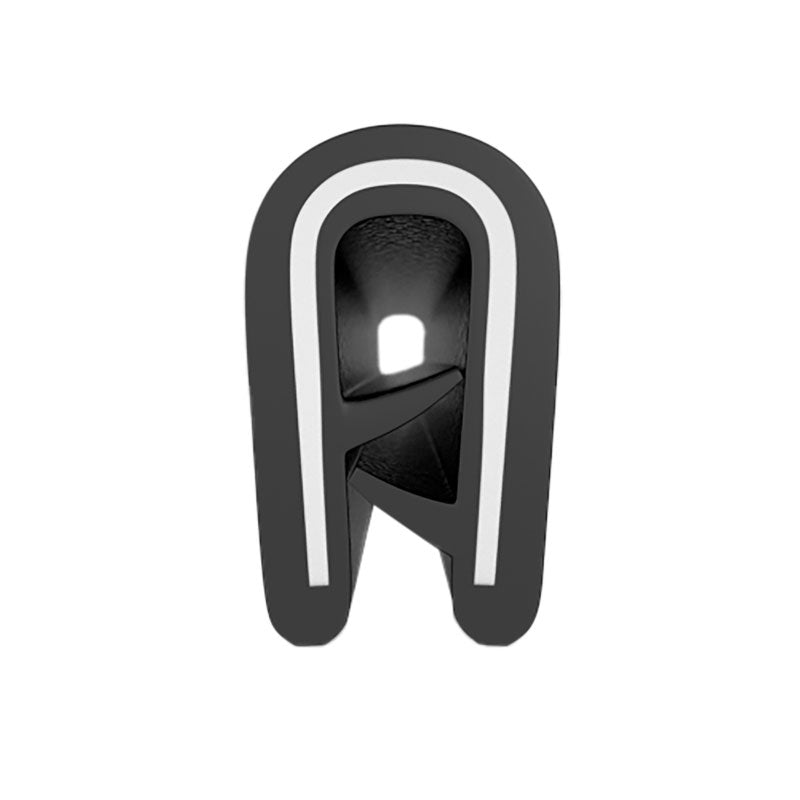 FHC Push-On QuickEdge Trim 250' Roll - Mini-Trim - Black