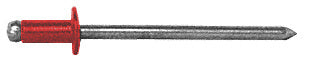 CRL Brown 1/8" Diameter, 3/16" to 1/4" Grip Range Aluminum Mandrel and Rivet in Packs of 10000