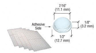 CRL Economical Carton of Clear Protective Bumpads - Carton of 5,000