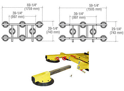 CRL Wood's Removable Pad Arms for MRPT89DC and MRPT89AC Lifters *DISCONTINUED*