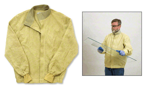 CRL Yellow Cutguard Pro Lined Sleeve Zip Front Shirt - Large