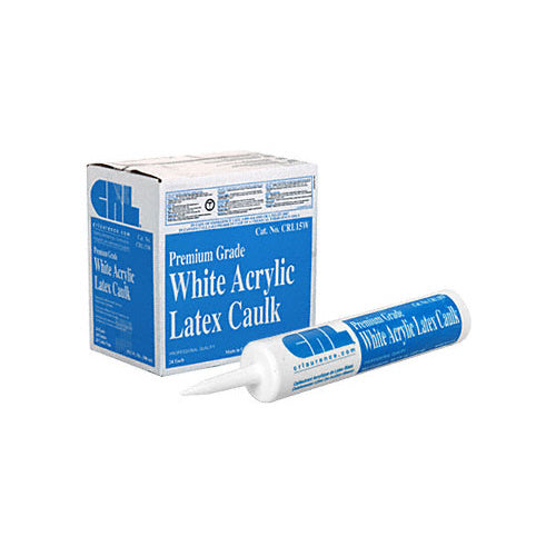 CRL15W White Premium Grade Acrylic Latex Caulk