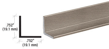 CRL 3/4" Aluminum Angle Extrusion