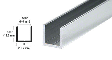 CRL 3/8" Single Aluminum U-Channel