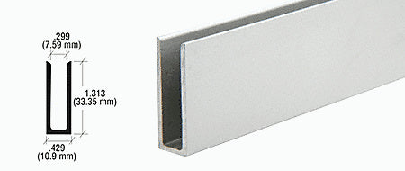 CRL 1/4" Aluminum U-Channel