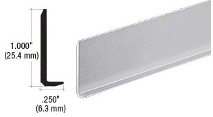 CRL Aluminum 1/4" L-Bar Extrusion