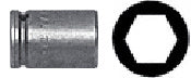 CRL 1/4" Drive 7/16" Magnetic Screwgun Socket *DISCONTINUED*