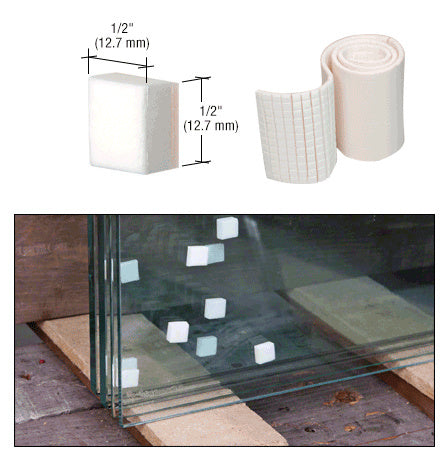 CRL 1/2" Non-Adhesive Foam Shipping Pads - Roll