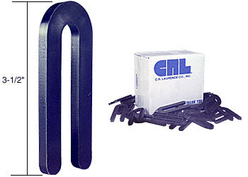 CRL 1/8" x 3-1/2" Plastic Horseshoe Shims