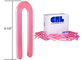 CRL 1/8" x 3-1/2" Plastic Horseshoe Shims