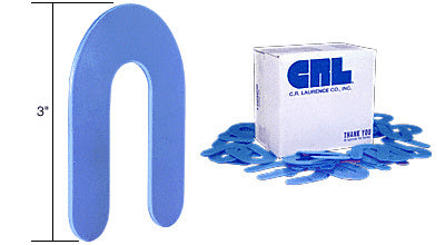 CRL 1/8" x 3" Plastic Horseshoe Shims