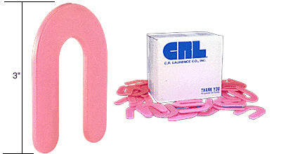 CRL 1/8" x 3" Plastic Horseshoe Shims