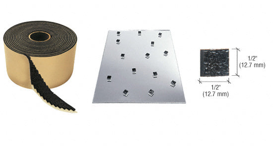 CRL 1/2" x 1/2" Pebbled Non-Adhesive Shipping Pads *DISCONTINUED*