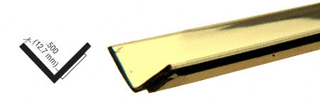 CRL Brass Plastic 1/2" Reflective Inside Angle