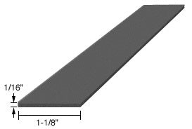 CRL 1/16" x 1-1/8" x 4" EPDM Rubber Setting Blocks