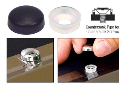 CRL Countersunk Large Snap Cap Screw Covers