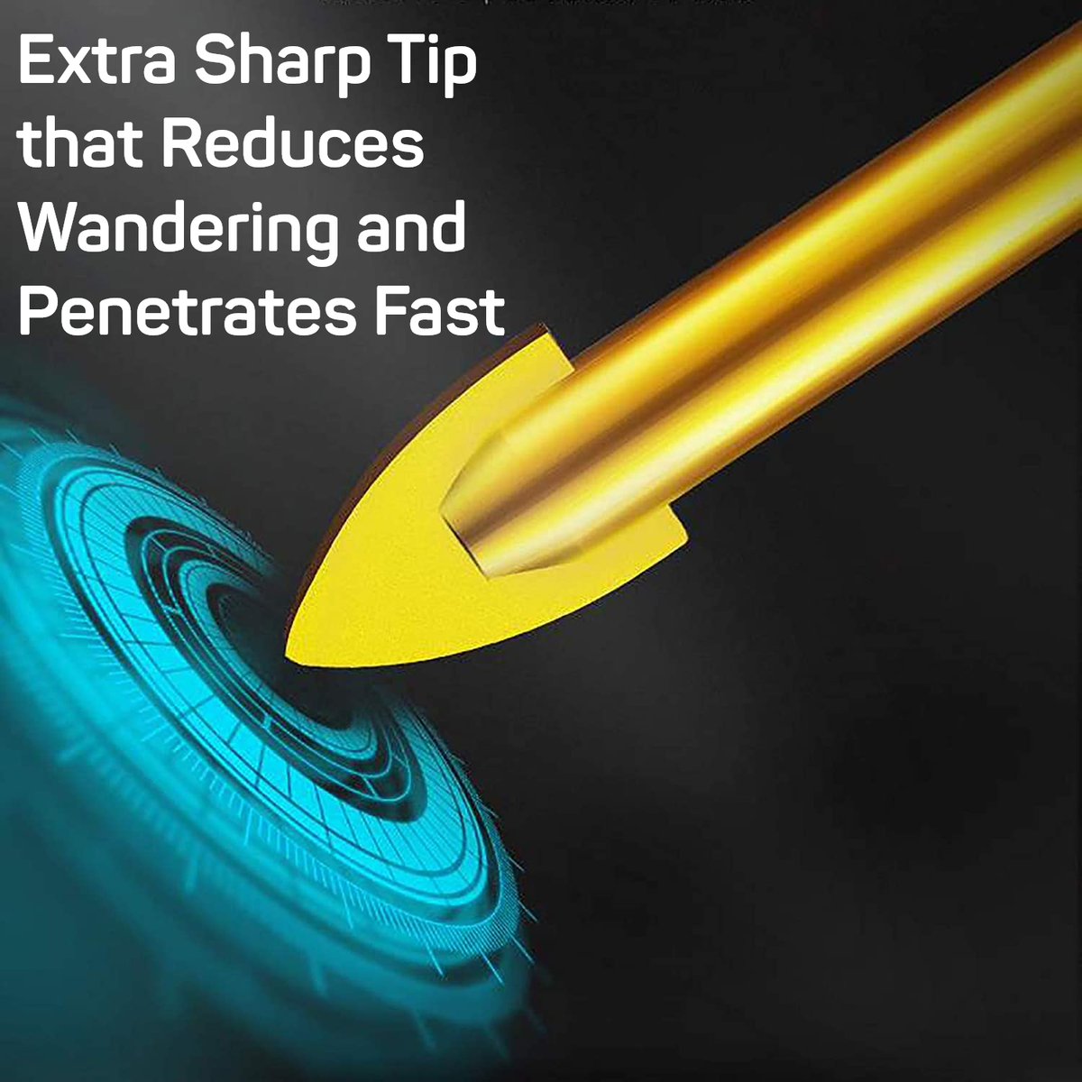 Straight Shank Carbide Spearpoint Drill Bit