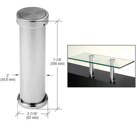 CRL 7-7/8" UV Bonded Vertical Countertop Support