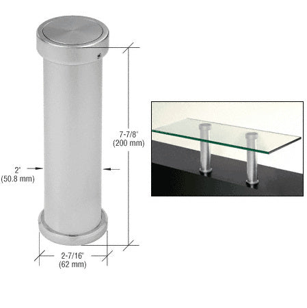 CRL 7-7/8" UV Bonded Vertical Countertop Support