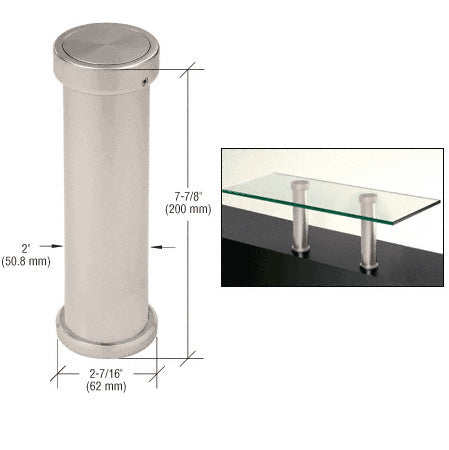CRL 7-7/8" UV Bonded Vertical Countertop Support