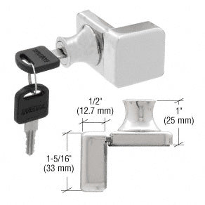 CRL UV Glass Door Lock for Overlay Doors - Keyed Alike