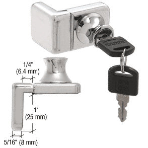CRL UV Glass Door Lock for Inset Doors